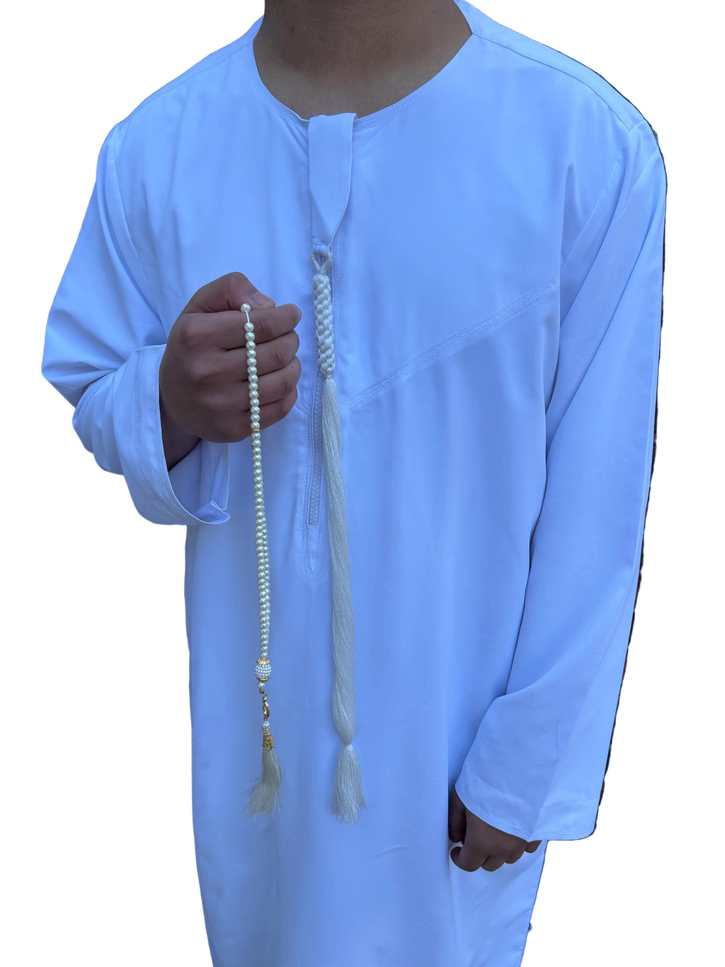 AL Noor Emirati Thobe - White